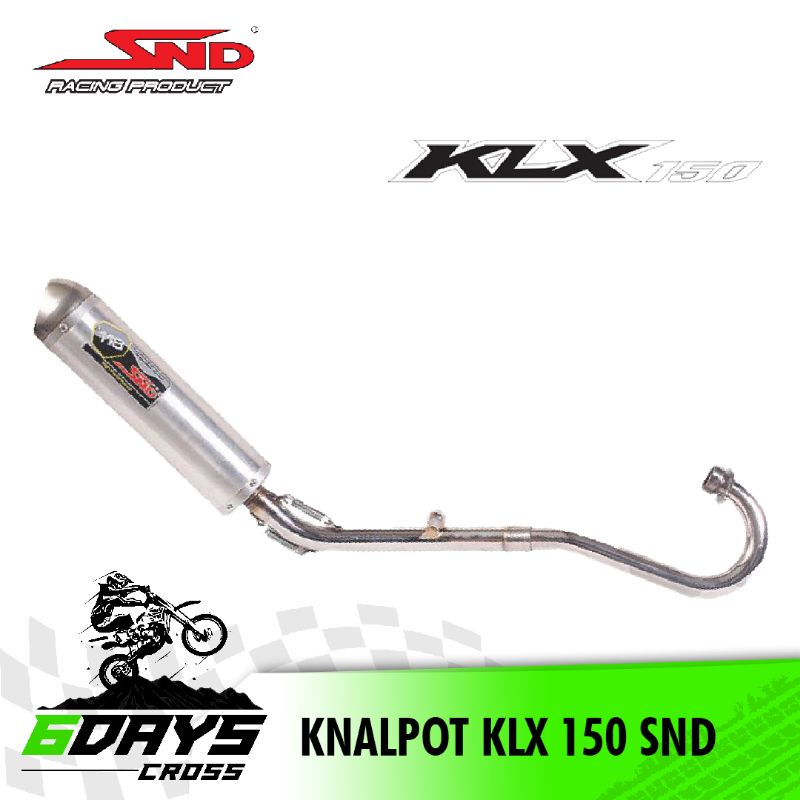 KNALPOT SND KLX 150 BSR SILVER