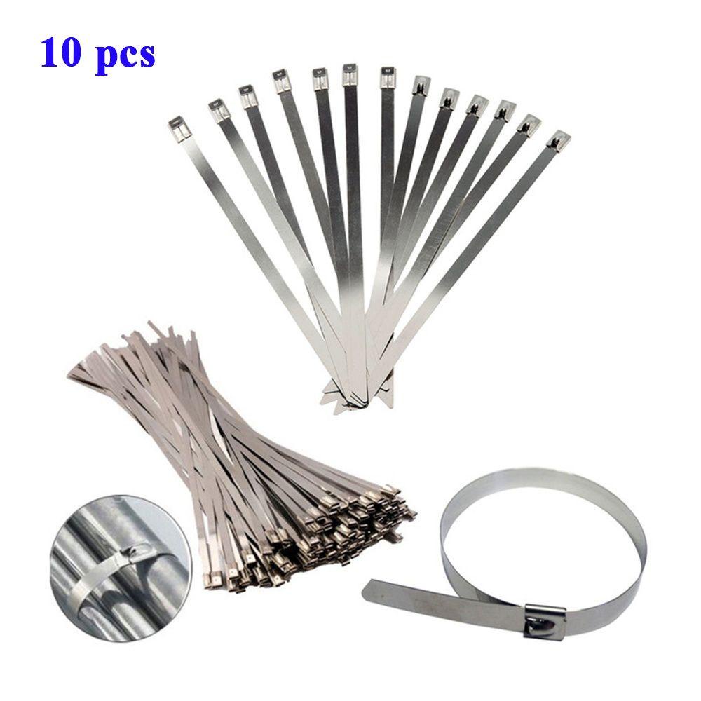 Nickolas1 Cable Tie 4.6*200mm Stainless Steel Self-Locking No Tripping Kepala Pengunci Sendiri