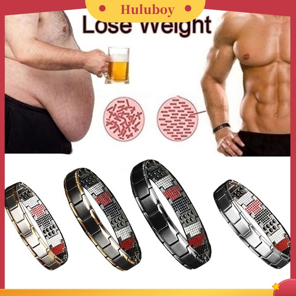 Hu Hu Hu Hu Hu Alat Bantu Pasang Kacamata♡ Gelang Kesehatan Magnetik Anti Lelah Bahan Metal Untuk Pasangan