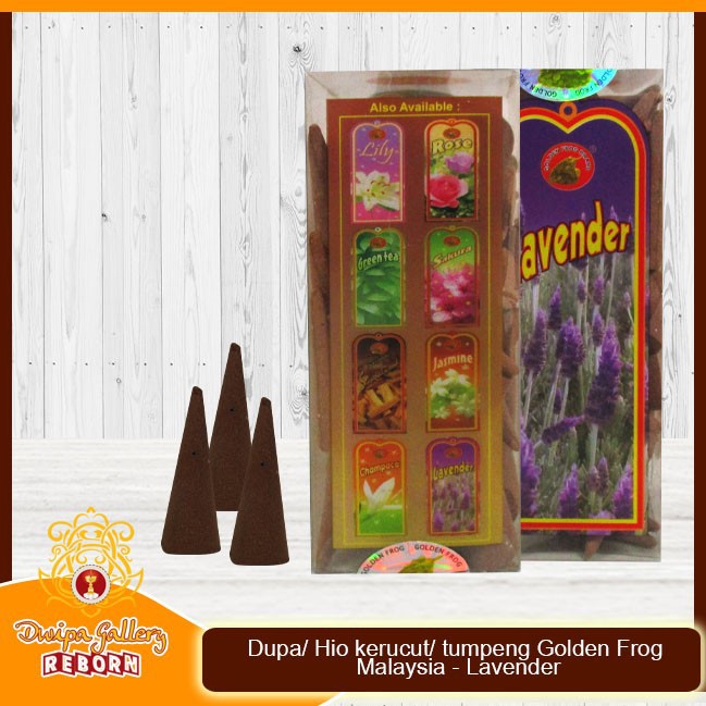 Dupa/ Hio kerucut/ tumpeng Golden Frog Malaysia - Lavender