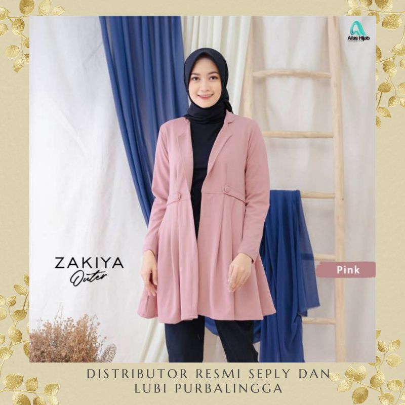 Afas Hijab Outer Zakiya | Seply Lubi Purbalingga Diskon Gratis Ongkir dan COD
