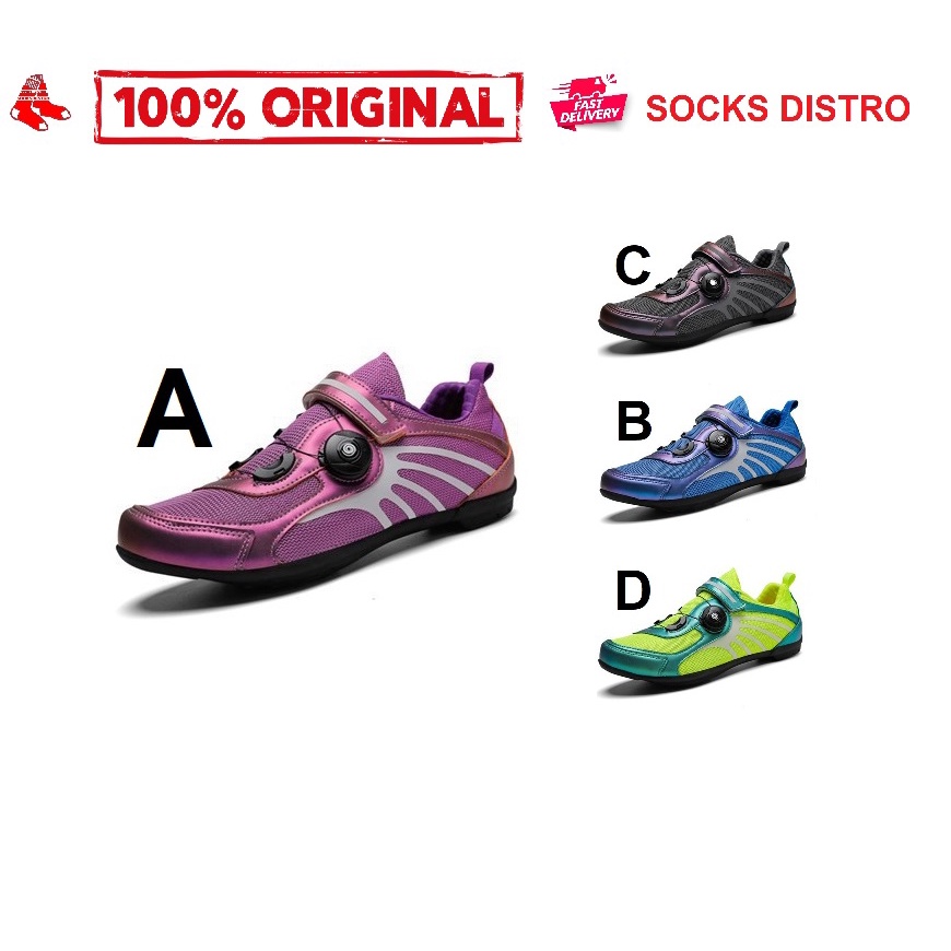 Sepatu Sepeda Non Cleat Cleatless MTB Road Bike Plat Pedal