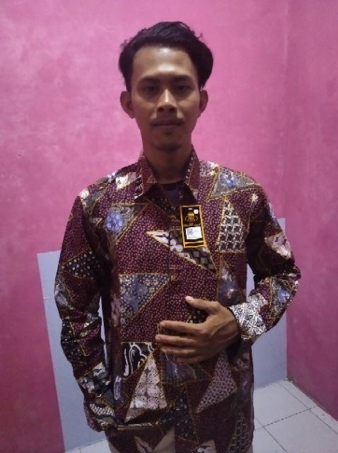 Benang Raja Kemeja Batik Pria Lengan Panjang Ukuran M L Xl