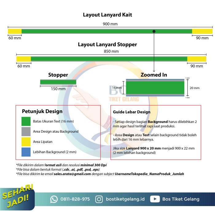 

Gaya Sample Tali Lanyard Id Card Premium Printing Bahan Tissue Express Terbatas