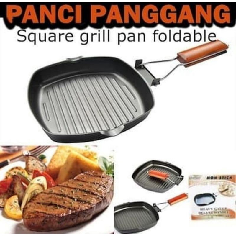 Panci Panggangan Teflon Wajan BBQ Bakaran Sate Serbaguna - Dapur