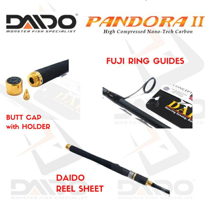 Joran Pancing Daido Pandora II 180cm / Joran Spinning