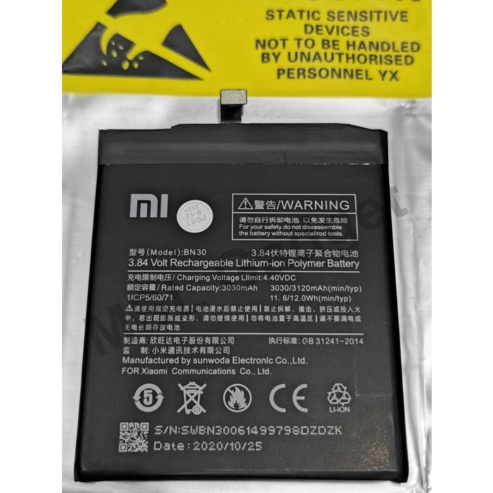 Baterai Xiaomi Redmi 4A BN30 Original 100%