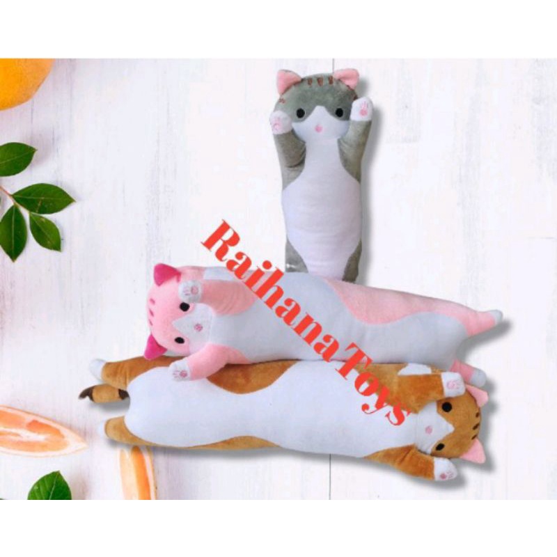 guling kucing panjang/Bantal guling kucing/boneka kucing murah