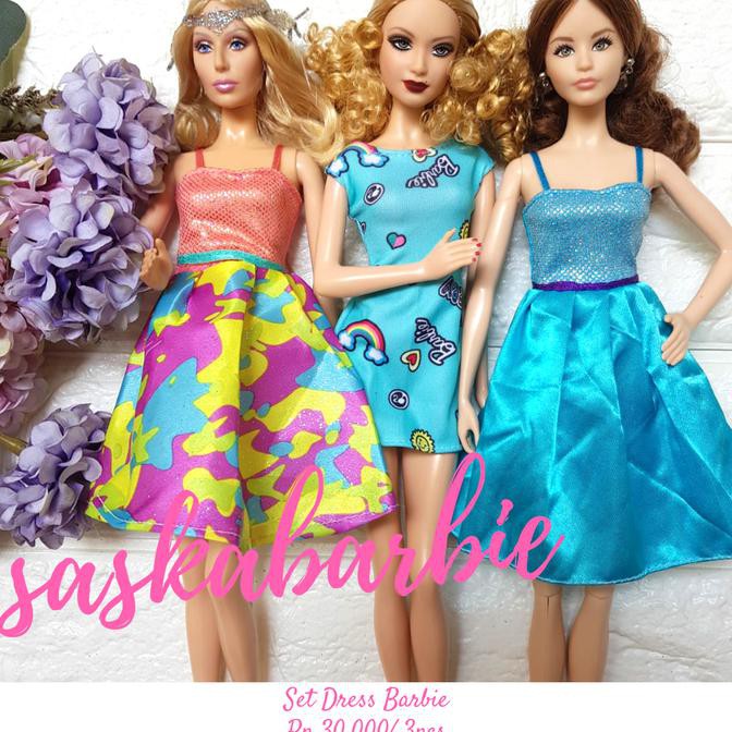 026 / Baju Barbie ( 3Dress ) / Barbie Doll / Boneka / Original Mattel