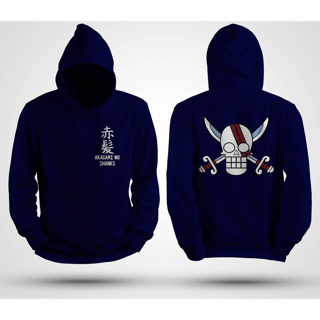 jaket hoodie AKAGAMI NO SHANKS L-XL banyak warna jaket one piece jaket onepiece jaket anime