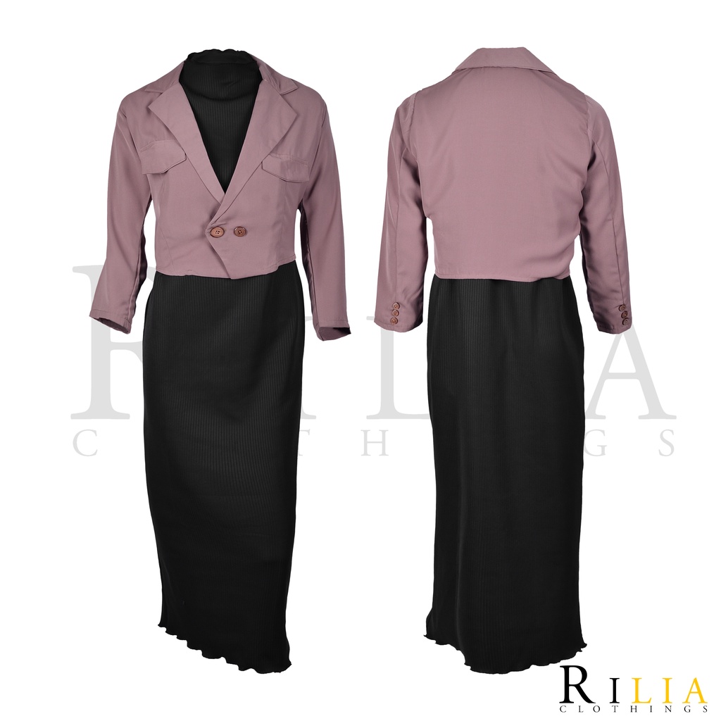 Leyza Set by Rilia Clothings | Outfit Ngampus | Dress Wanita | OOTD | OOTD Hijab