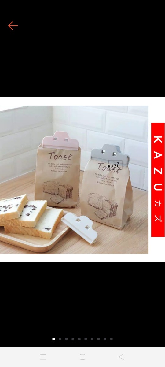 Kazu Khl149 Jepitan Snack Penutup Penjepit Kemasan Plastik Sealer Food Klip