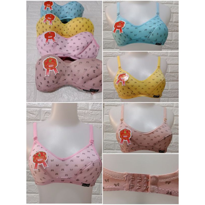 BRA Remaja ABG  Hak 2 (0155) BH Tanpa Spon Cup Kecil Tanpa Kawat