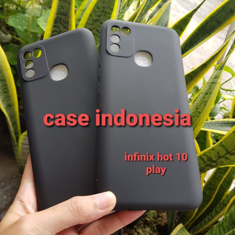 Soft Case Silikon Black Matte Infinix Hot 10 Play X688C Infinix Hot 11 Play X688B