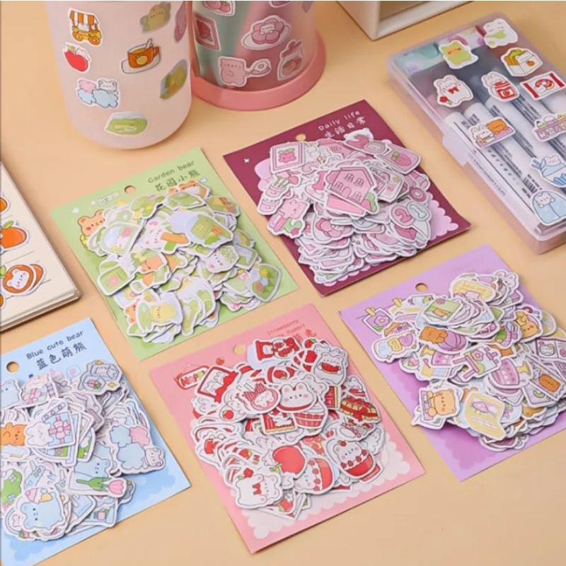 

20 pcs sticker stiker hadiah stiker buku stiker lucu