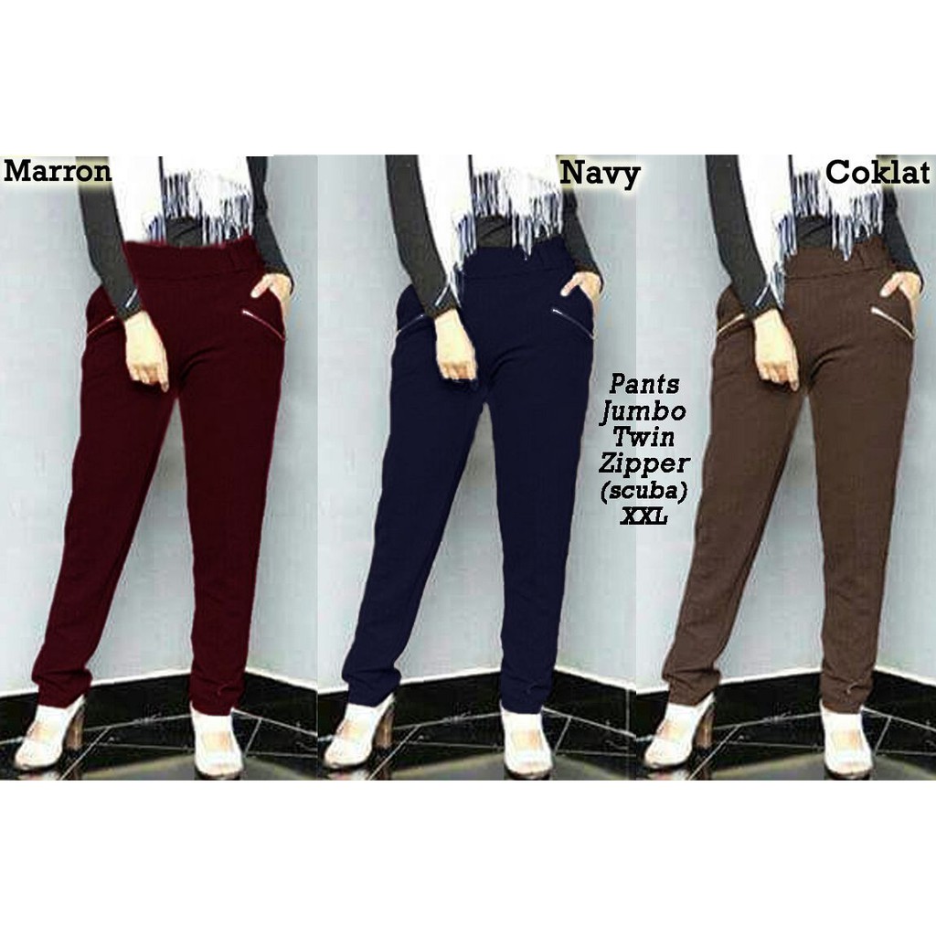 pants jumbo twin zipper