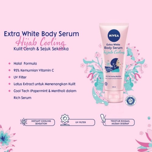 Nivea Hijab Whitening Body Serum 180 mL