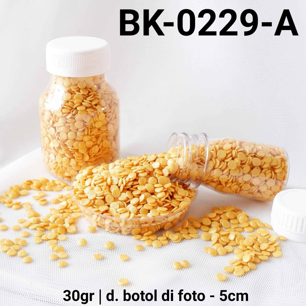 

BK-0229-A Sprinkles springkel 30gr konfeti confetti bulat emas yamama baking grosir murah sprinkles cake dekorasi mutiara trimit decoration story sprinklestory sprinklesstory sprinkle story yamama baking