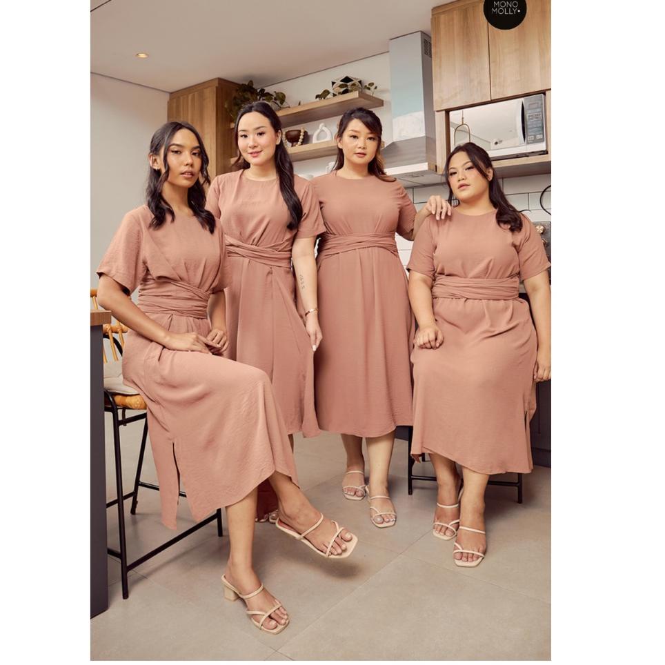 Harga Termurah Monomolly - Lily Wrap Dress V52 ➫