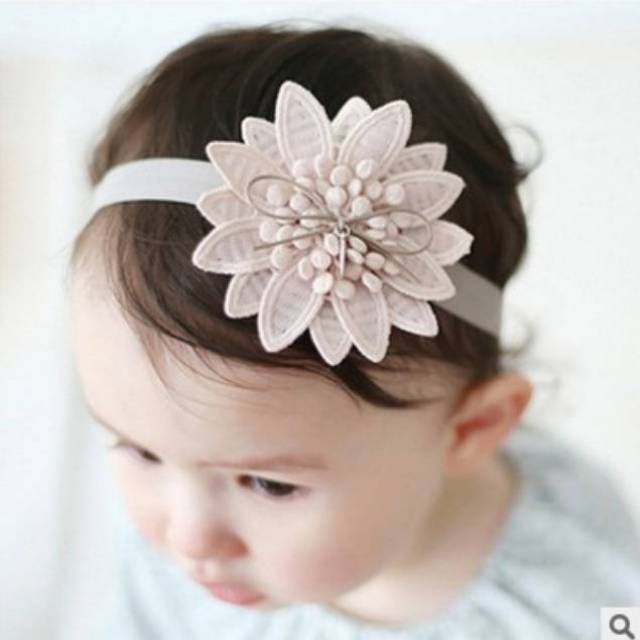 Bandana anak bunga / headband anak bunga / flower headband / bandana anak impor / headband newborn