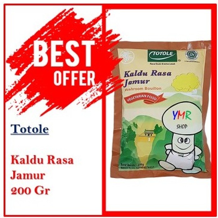 

TOTOLE KALDU JAMUR PENYEDAP RASA VEGETARIAN DIET 200 GR