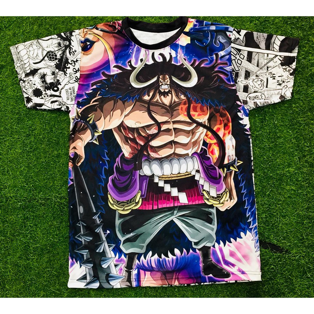 Tshirt Kaido of the Beasts  Strongest Creature  Fullprint Anime Onepiece Manga Dryfit