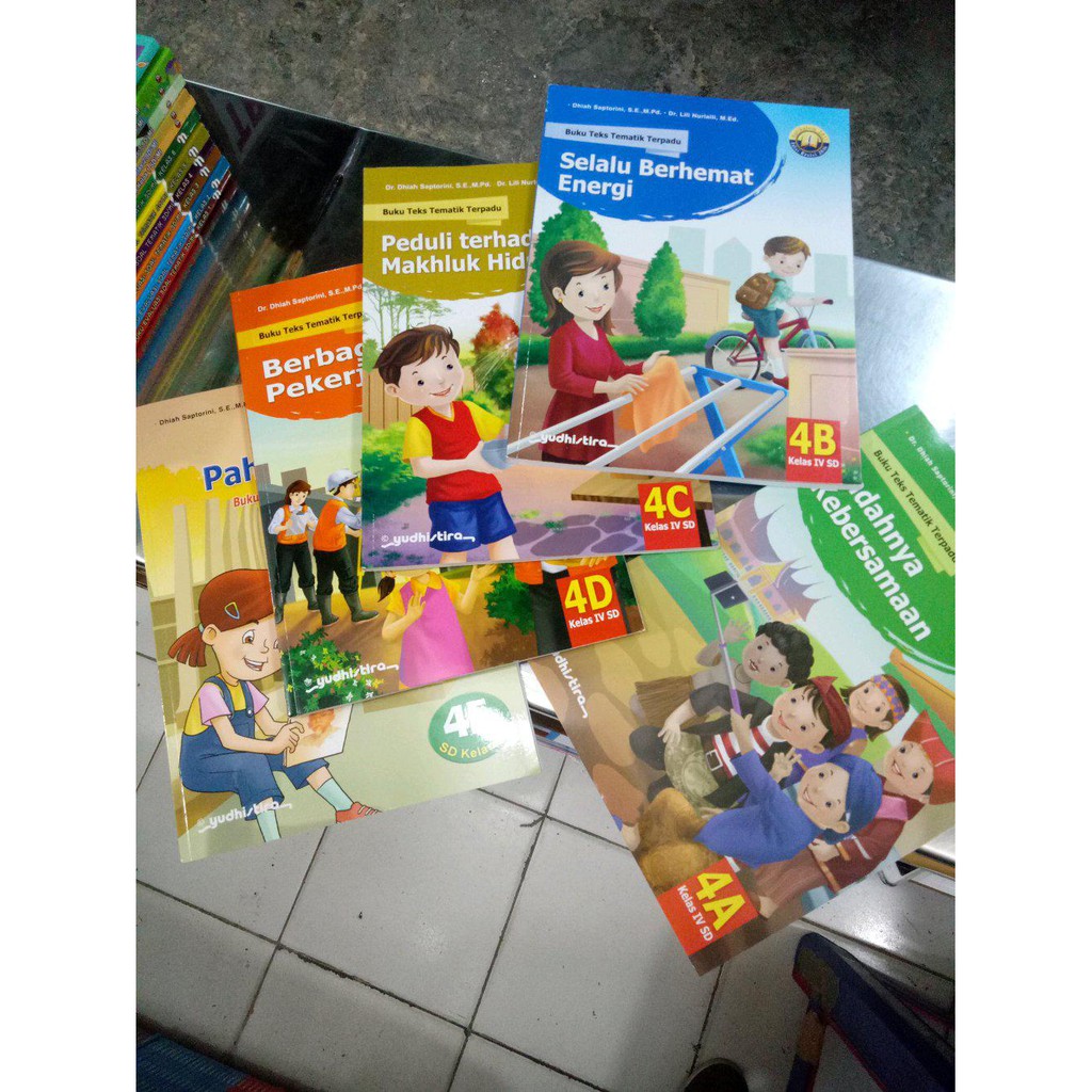 Jual buku Buku Teks Tematik Terpadu Kelas 4 Yudhistira. .Tema 4A.4B.4C.4D.4E. Kurikulum 2013 Edisi
