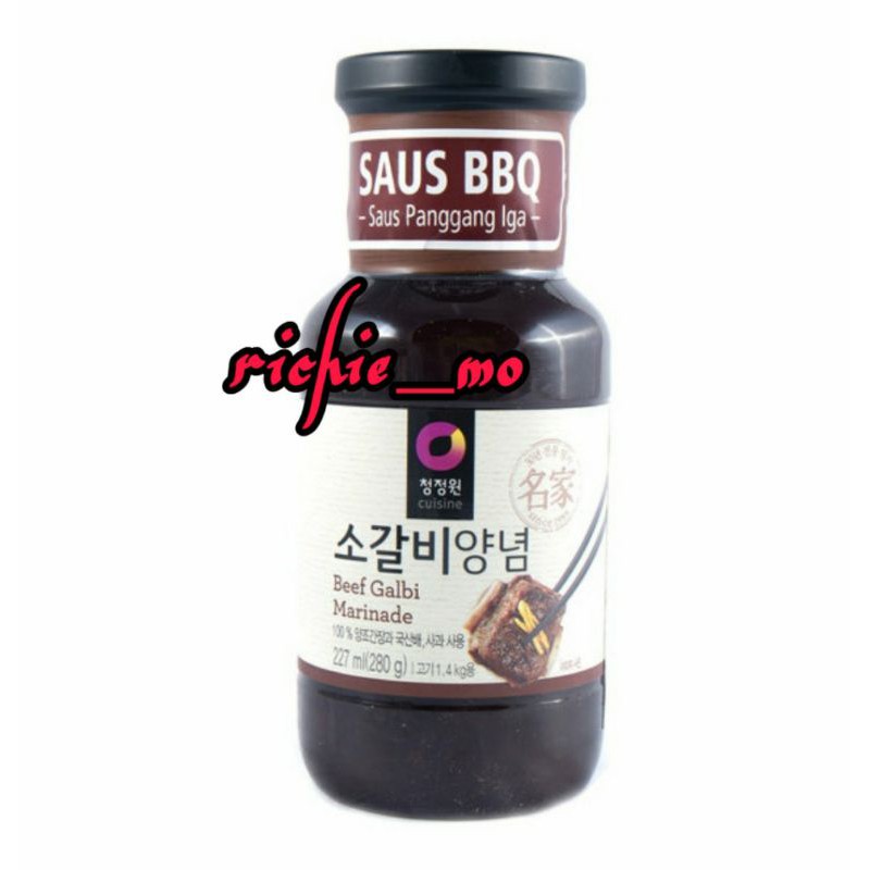 

Chungjungwon Chung Jung One Saus BBQ/Barbeque Beef Bulgogi Marinade/Ribs 280gr