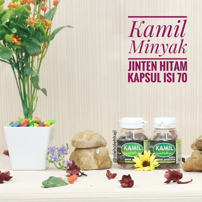 Kamil Habbatussauda Oil Minyak Jinten Hitam Obat Herbal Kapsul Isi 70 NBJ