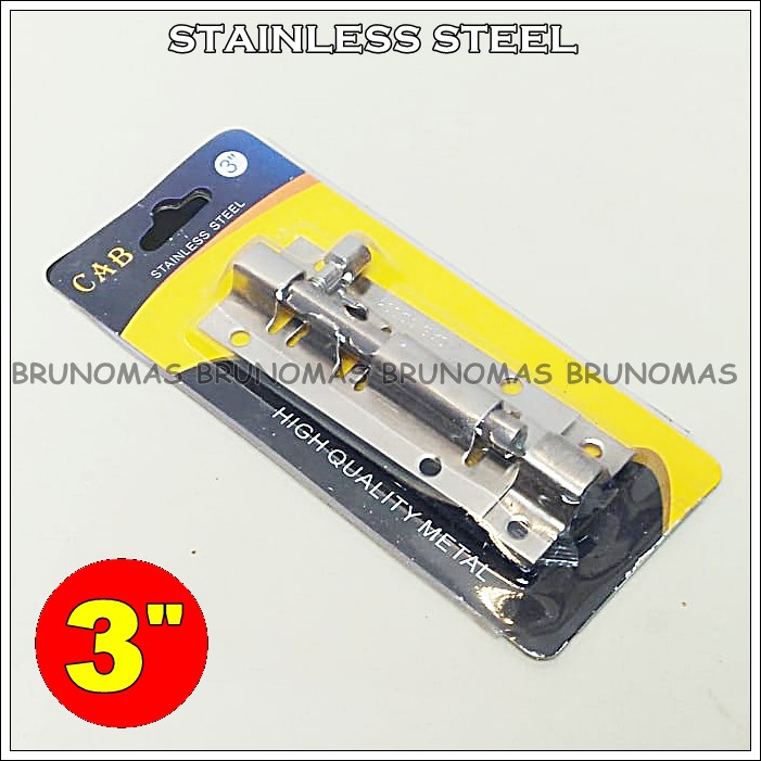Banting Harga Grendel Stainless Steel 3 Inch - Penganman Pintu / Cendela l3J5kyUgrbNkj