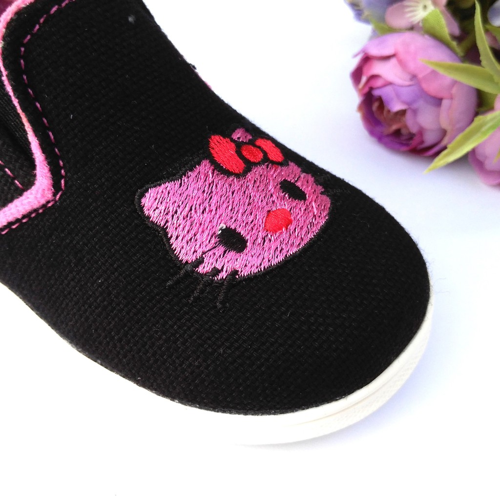 HQo Sepatu Anak Perempuan Slip On / Sepatu Anak Casual / Sepatu Bayi Balita Perempuan Hello hK