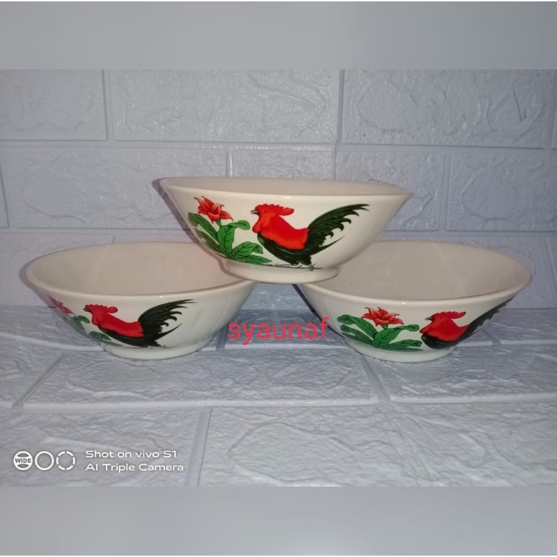 mangkok keramik ayam (per 1 lusin)