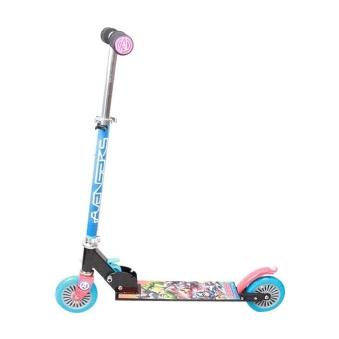SKUTER ANAK RMB D001C SCOOTER OTOPED MOTIF MARVEL RODA 2 MENYALA - SPIDERMAN