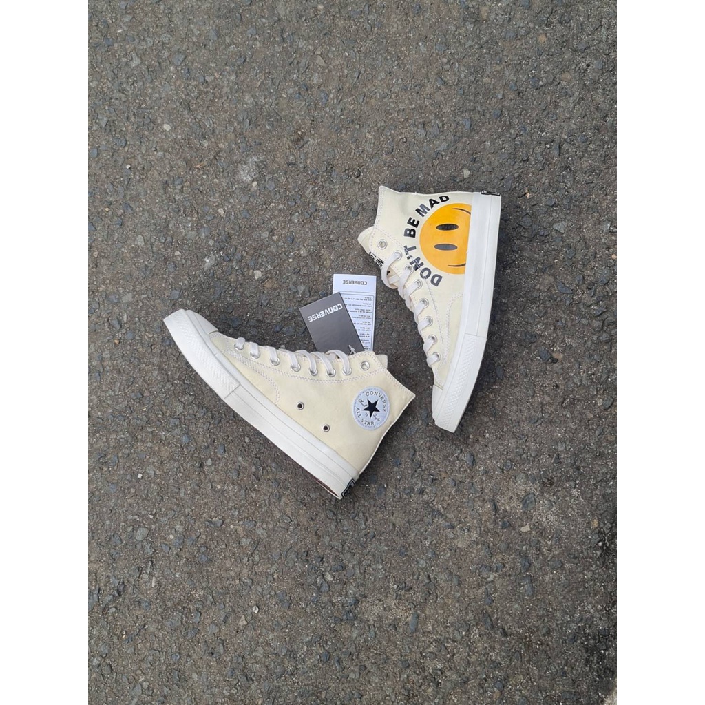 Sepatu Sneakers Pria Sepatu Impor Converse High Dont Be Mad Just  Fucking Smile
