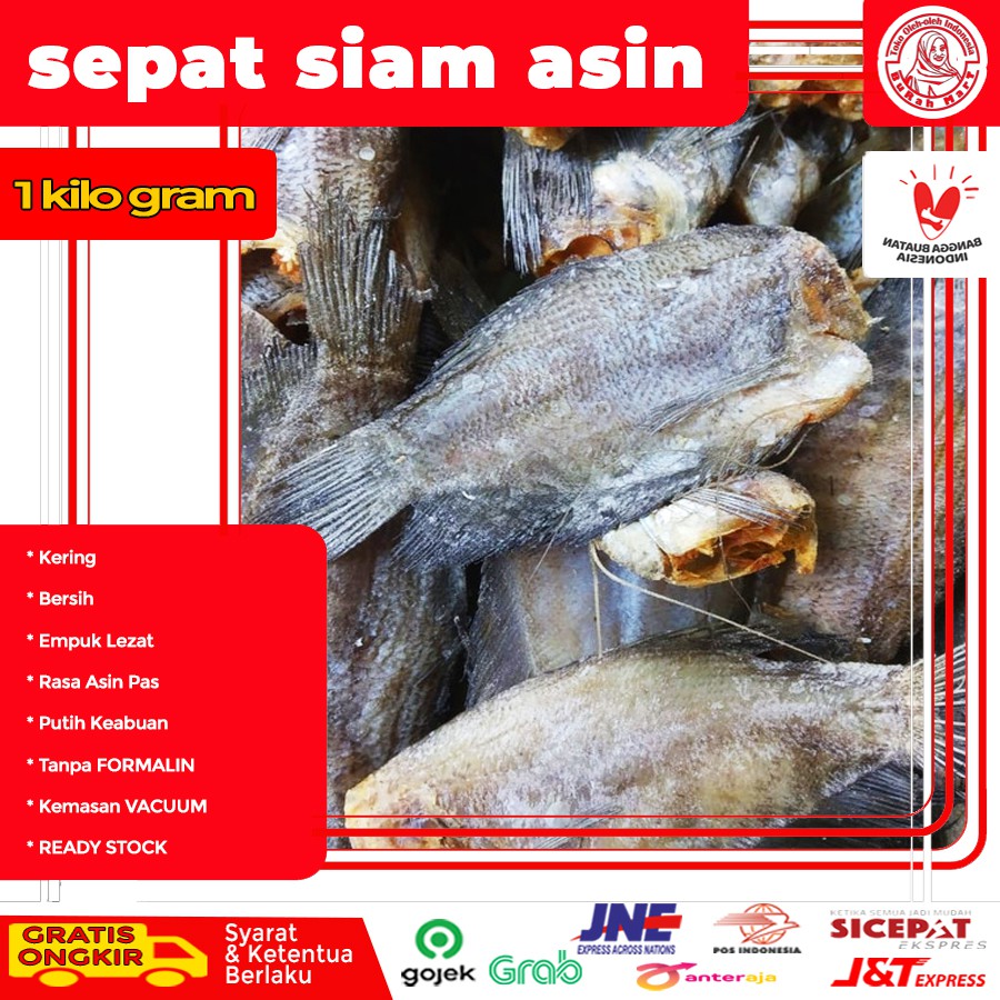 

IKAN ASIN SEPAT SIEM SIAM KERING SUPER 1KG BESAR ISTIMEWA