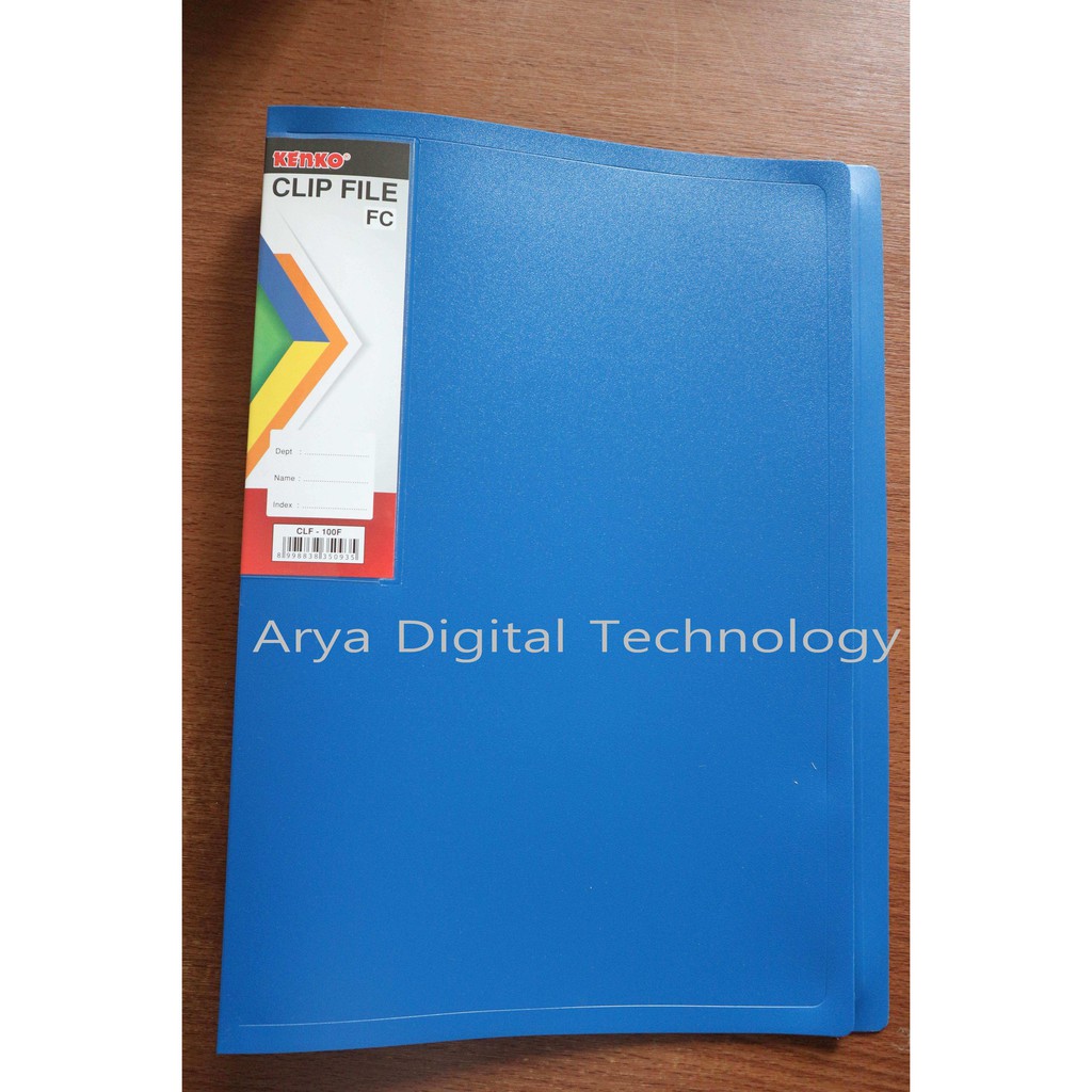 

Map Clip File CLF 100F Kenko Biru Folio FC Bertulang Jepit Murah Bagus Original