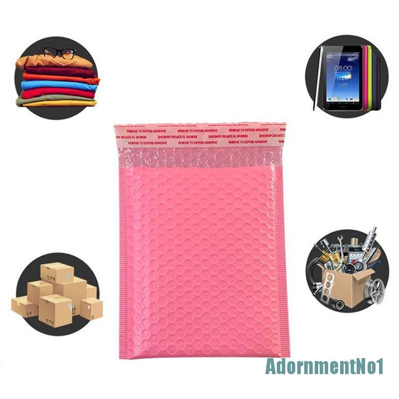 [AdornmentNo1]10x Pink Bubble Bag Mailer Plastic Padded Envelope Shipping Bag Packaging