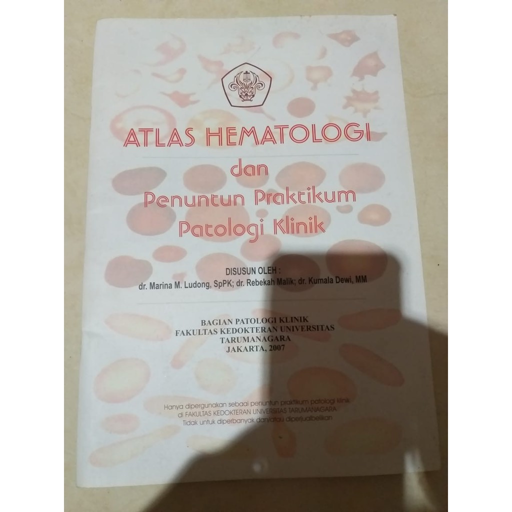 Atlas Hematologi 2017, UNTAR (asli) LIKE NEW
