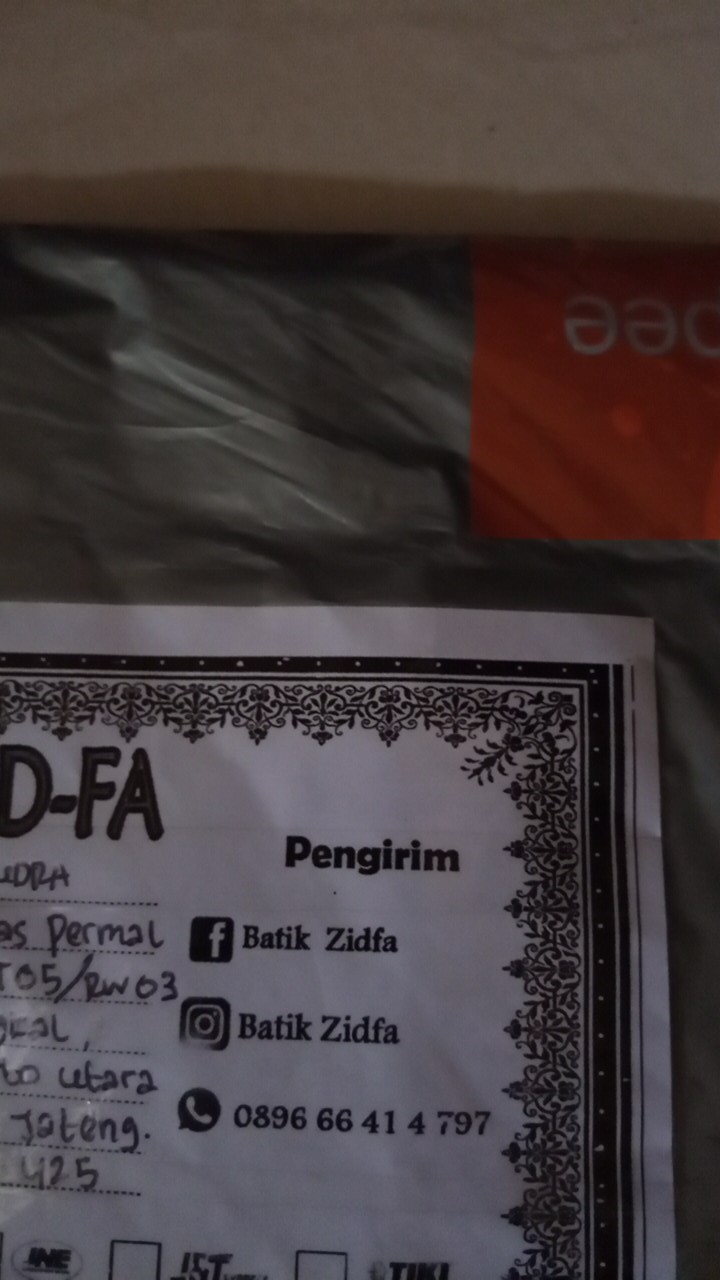 Gamis Twil Jumbo Busui Tie Dye Motif Abstrak Batik Pekalongan