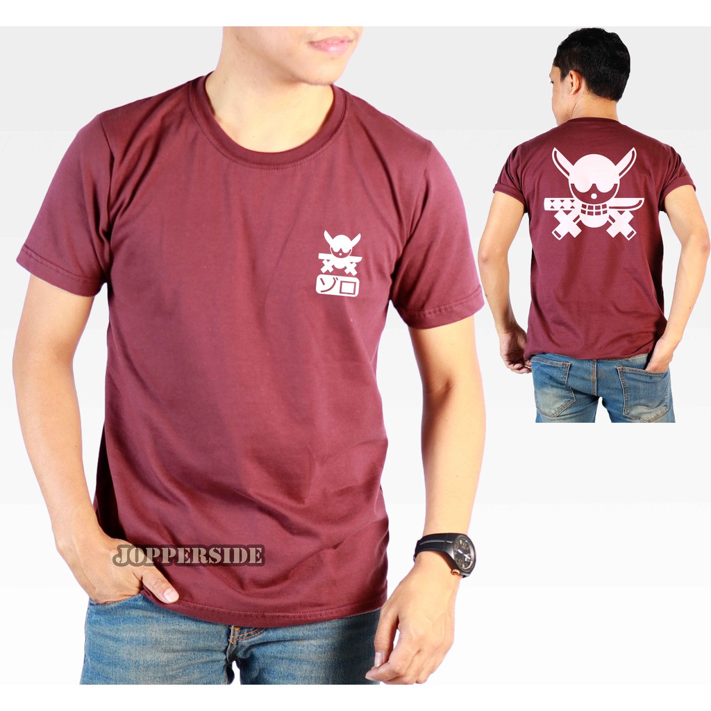 JOPPERSIDE KAOS DISTRO PRIA WANITA ANIME KOMIK MANGA JEPANG LUFFY ZORO ONE PIECE PREMIUM TS72 BB