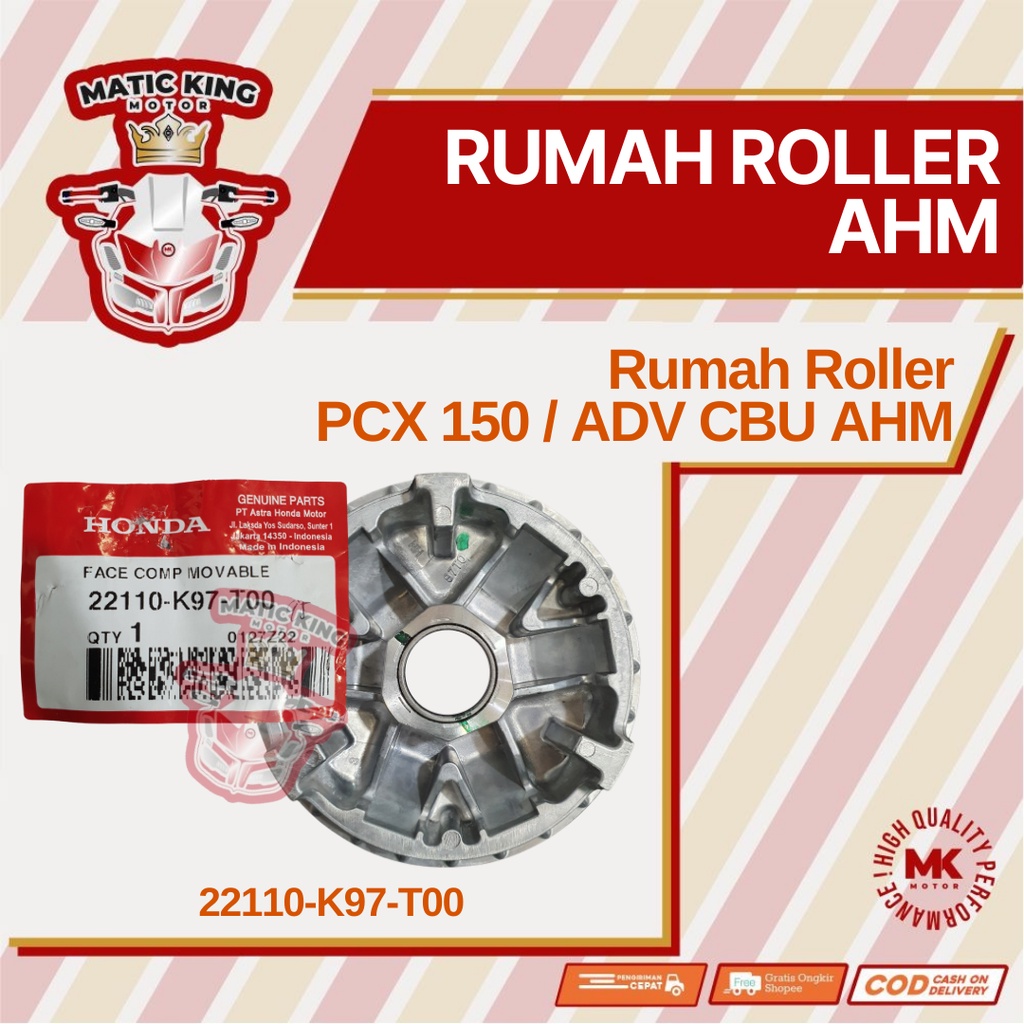 Rumah roller Face Comp PCX 150 Lokal ADV 22110-K97-T00 asli AHM