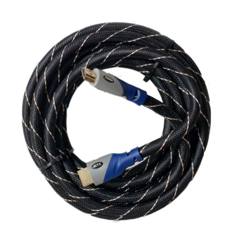NYK kabel hdmi jaring nyk 5m kabel hdmi bulat 4k