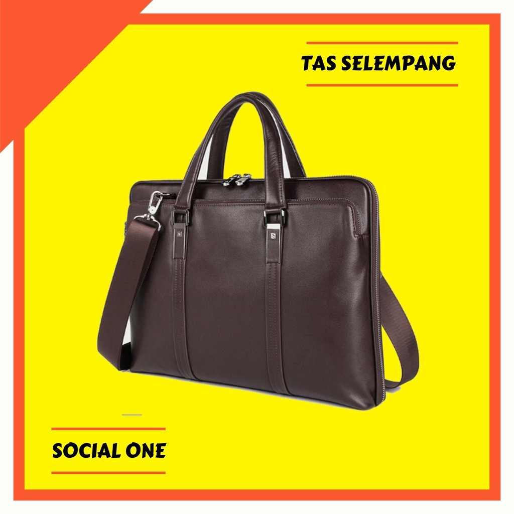 Tas Selempang Kulit Sapi Asli Tas Kerja Kulit - Sierra by Napoleon