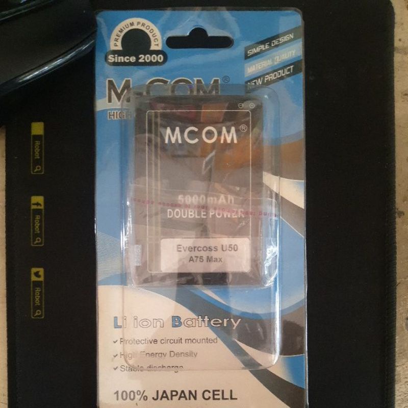 Baterai Evercoss U50 A75 Max