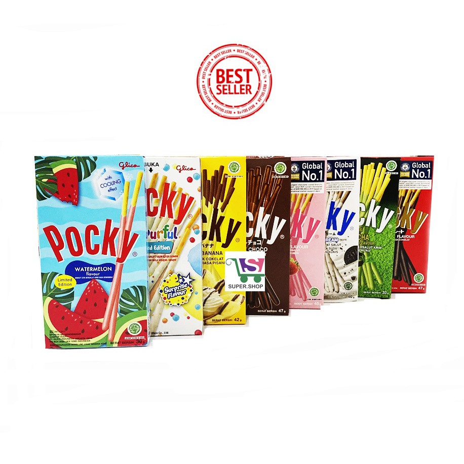 Pocky Yuzu / Almond  / Green Tea / Chocolate / Strawberry / Banana / Cookies Cream