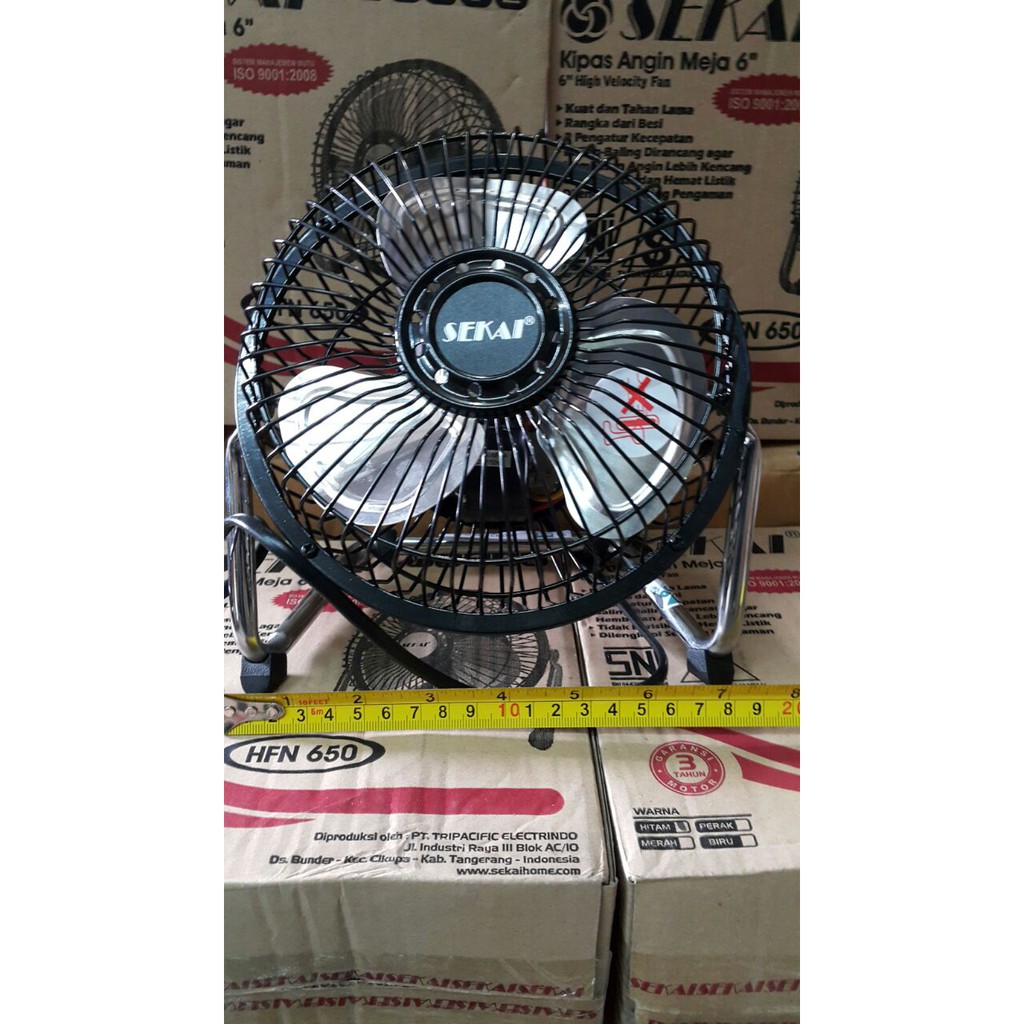 Kipas Angin Meja / Desk Fan SEKAI Besi Mini HFN 650