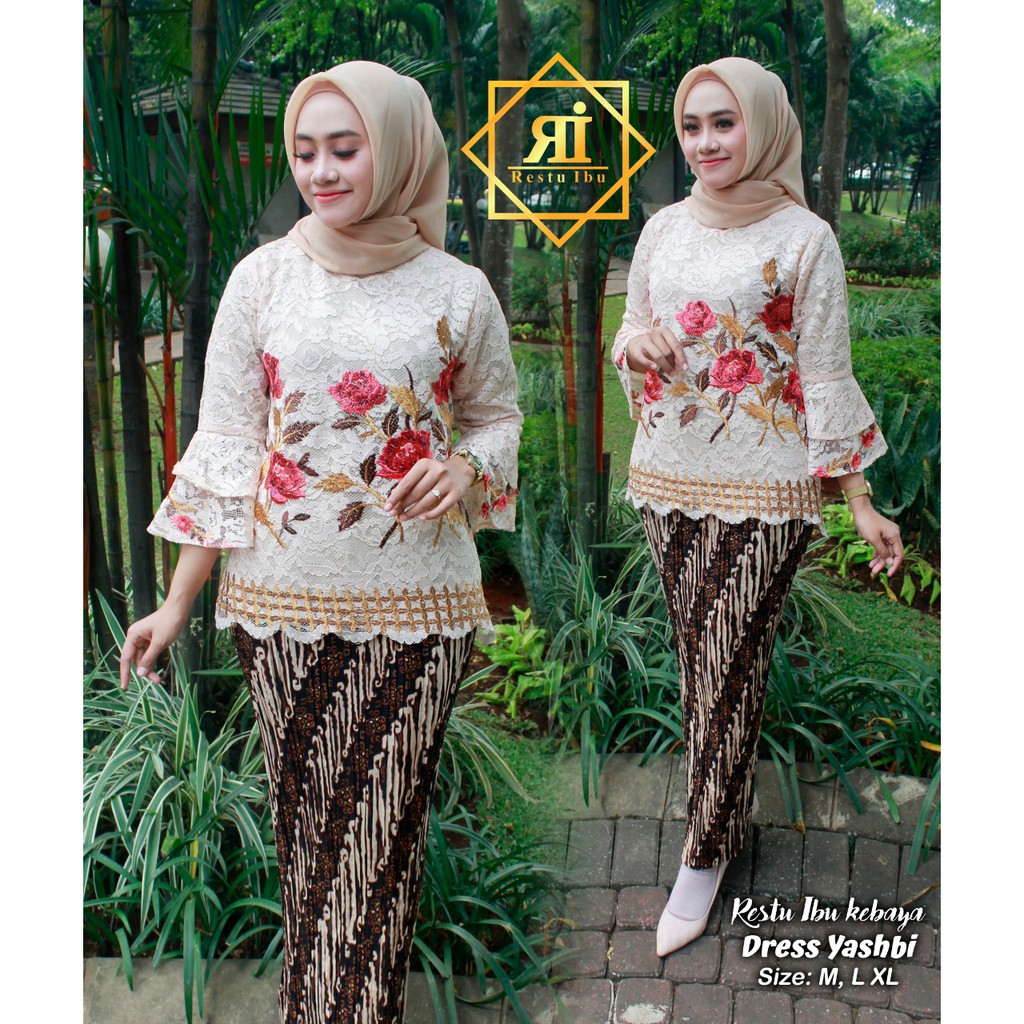 Set kebaya bordir kebaya modern kebaya yushbi kebaya 