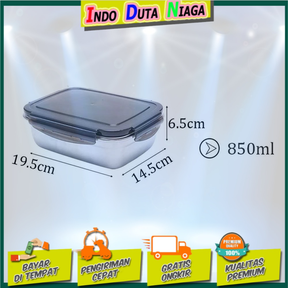 HOMEFAVOR Kotak Makan Bento Lunch Box Stainless Steel - KT273