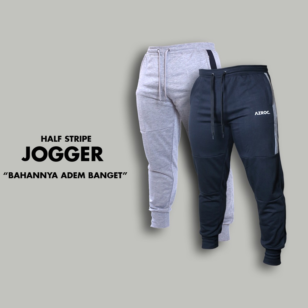 adidas joggers half stripe