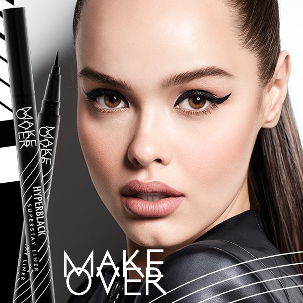 (BISA COD) Make Over  Hyperblack Superstay Liner